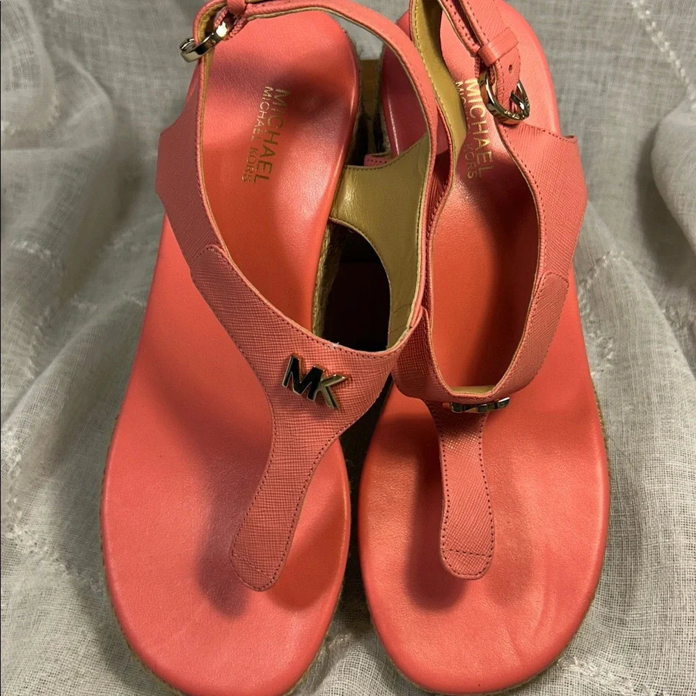 NWOT Michael Kors espadrille wedge sandal